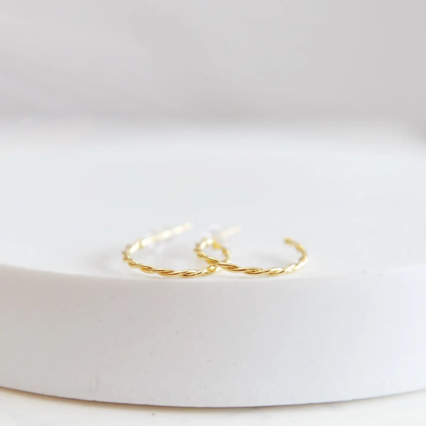 Willow Twist Hoop Earrings