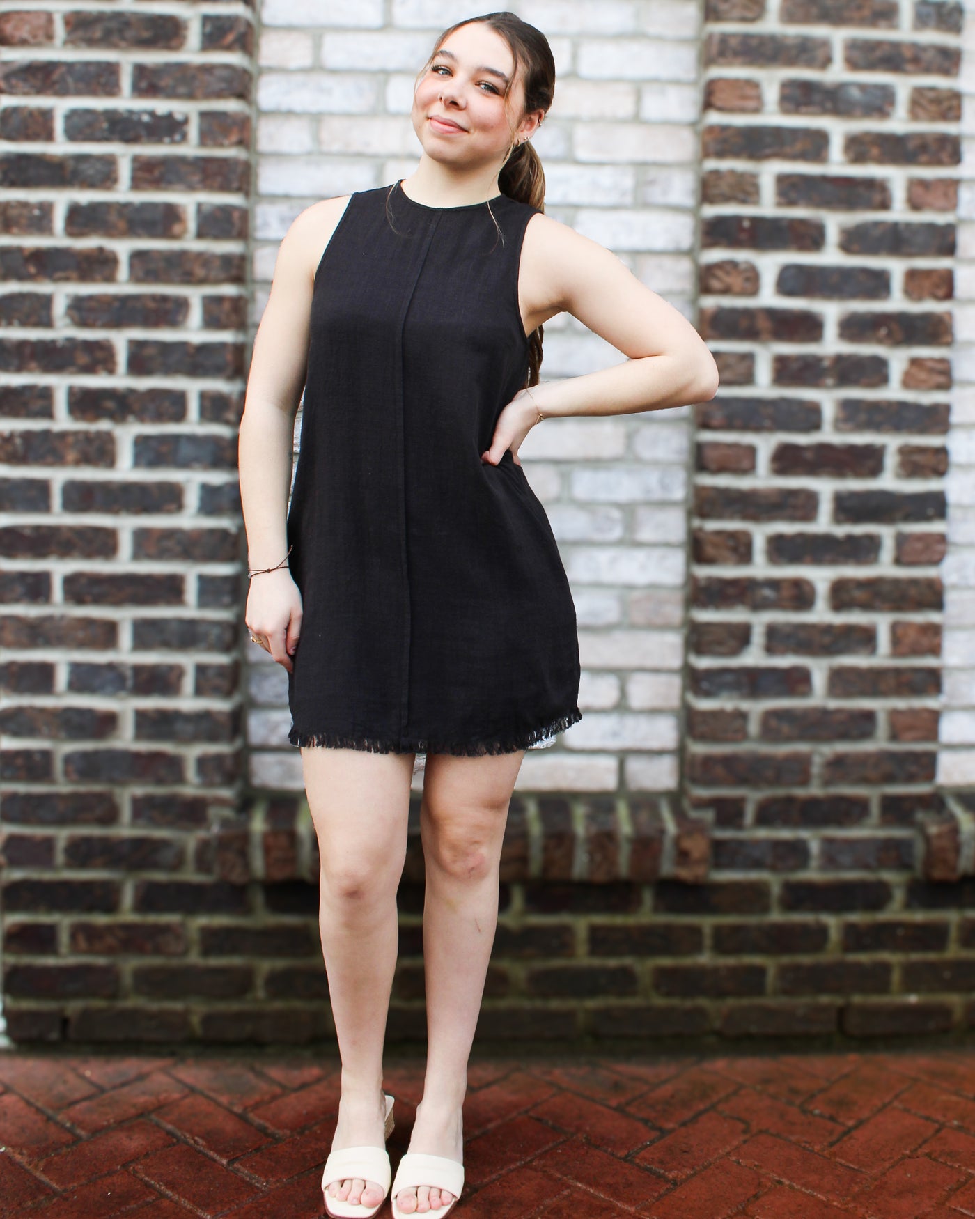 Leilani Short Linen Dress