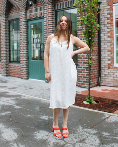 Lined Pleat Dress