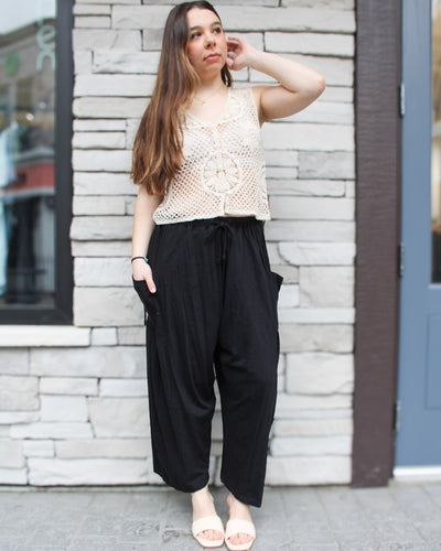 Hansen Drawstring Barrel Pants