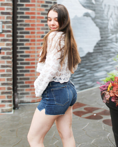 Beau Luxe Stretch Denim Shorts