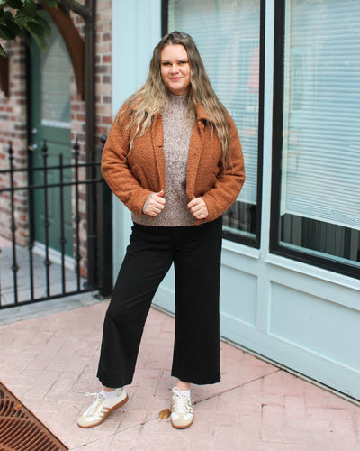 Mock Neck Long Sleeve Sweater