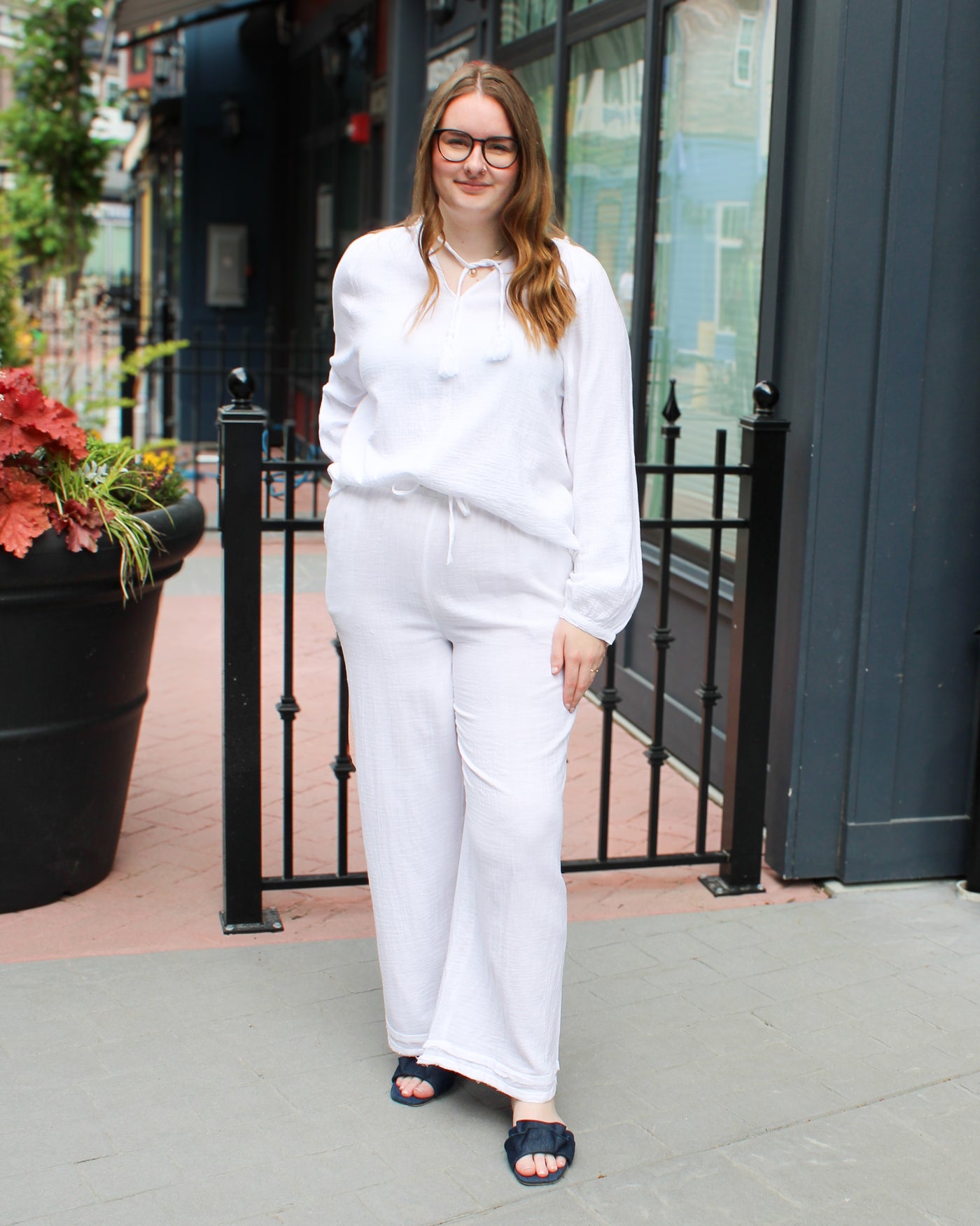 Milana Puff Sleeve Cotton Top