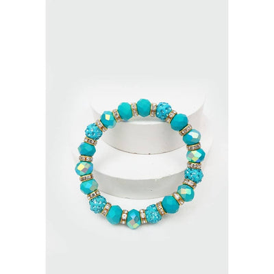 Glass Bead Stretch Bracelet