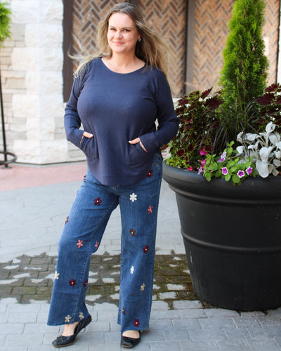 Sweater with Back Lacing Detail