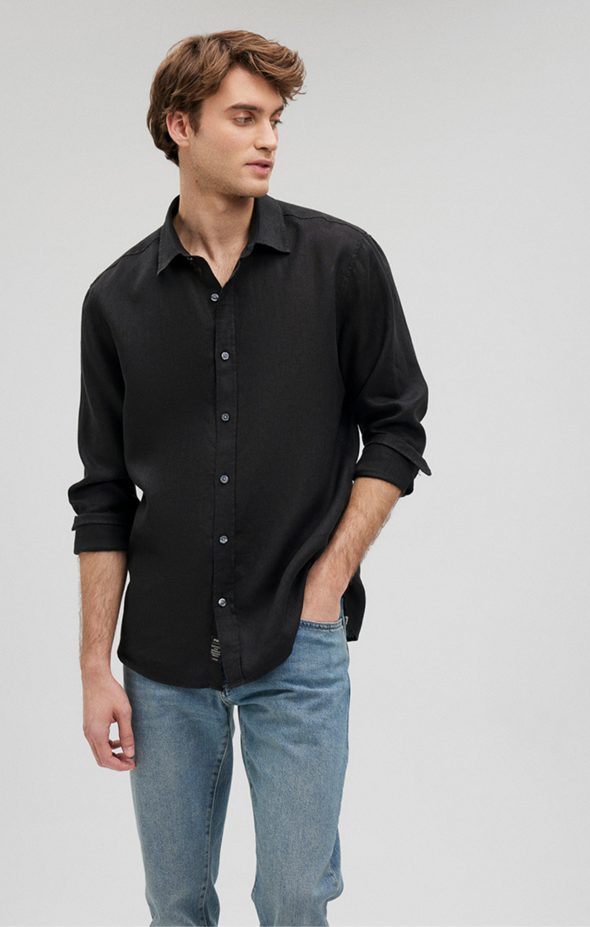 Linen Button-Up Shirt