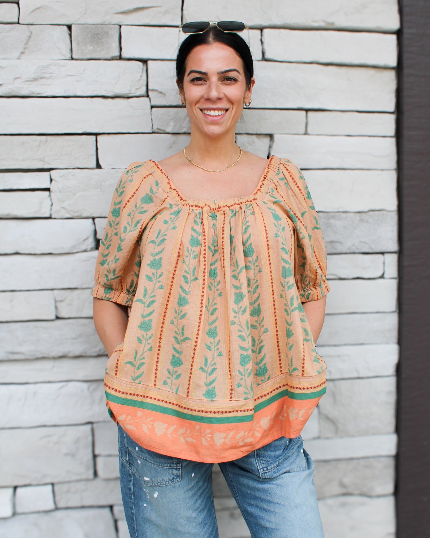 Santorini Printed Tunic