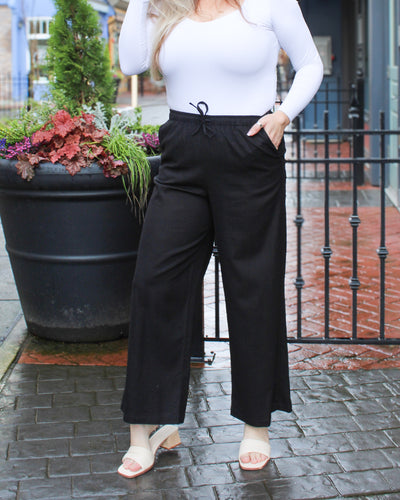 Merry Linen Drawstring Pants