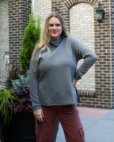 Quilted Tunic with Side Slits