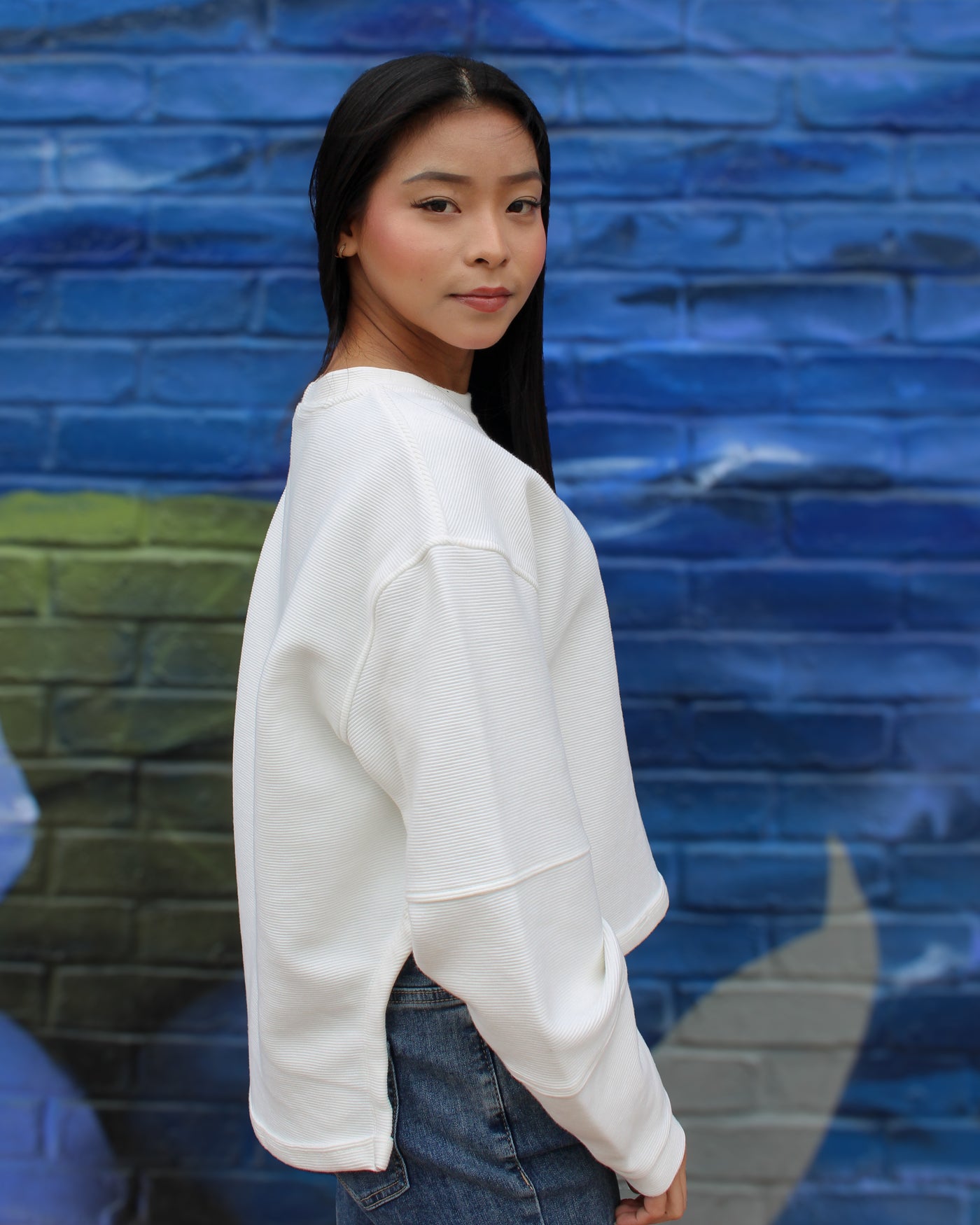 Lucina Ottoman Hi-Lo Sweater