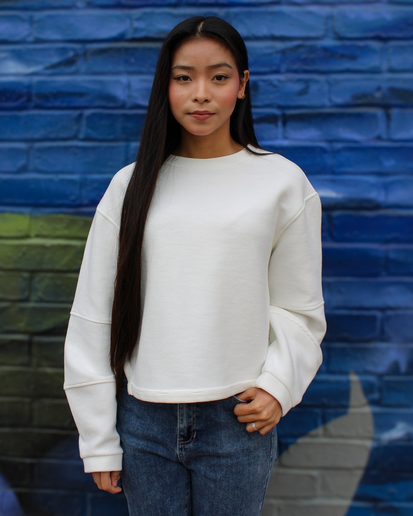 Lucina Ottoman Hi-Lo Sweater