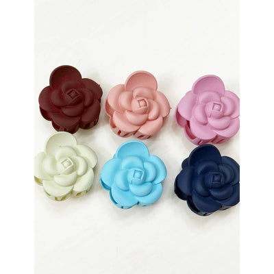 Matte Mini Rose Hair Claw Set