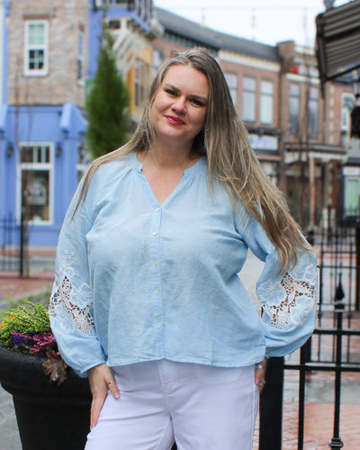 Raglan Chambray Blouse