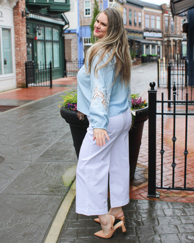 Raglan Chambray Blouse