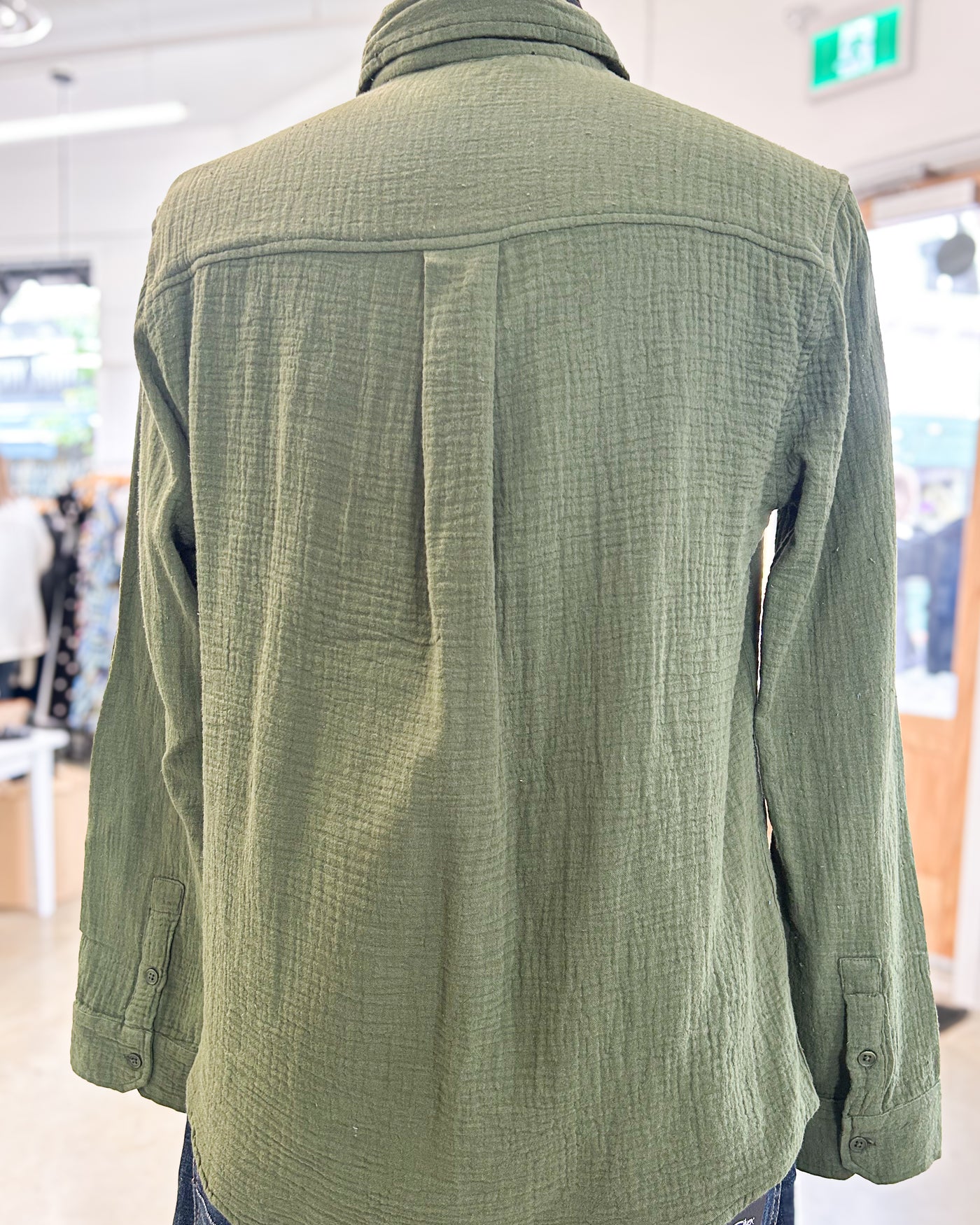 Men’s Cotton Gauze Button Up Shirt