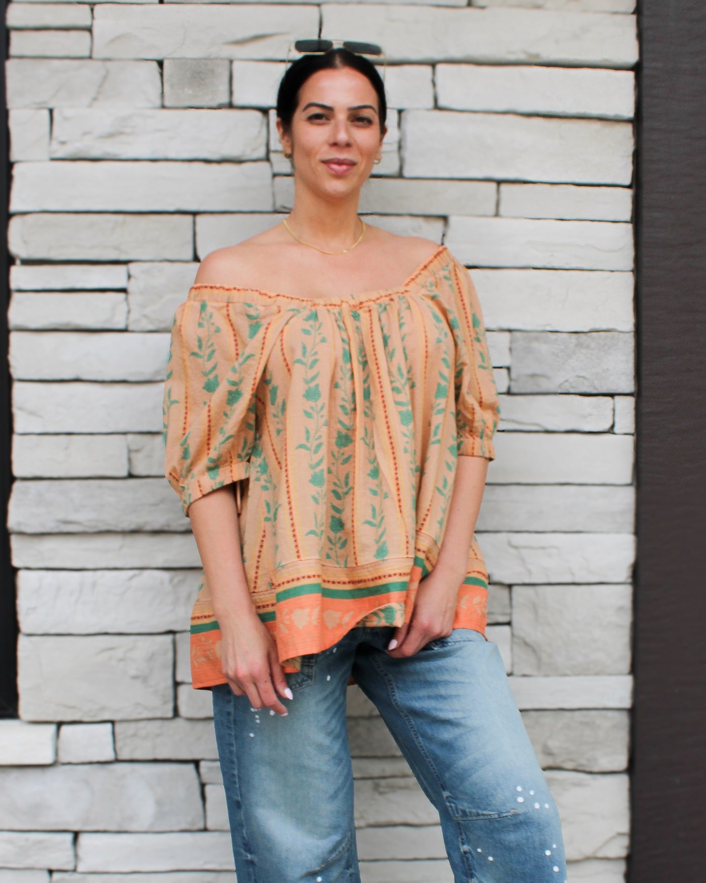Santorini Printed Tunic