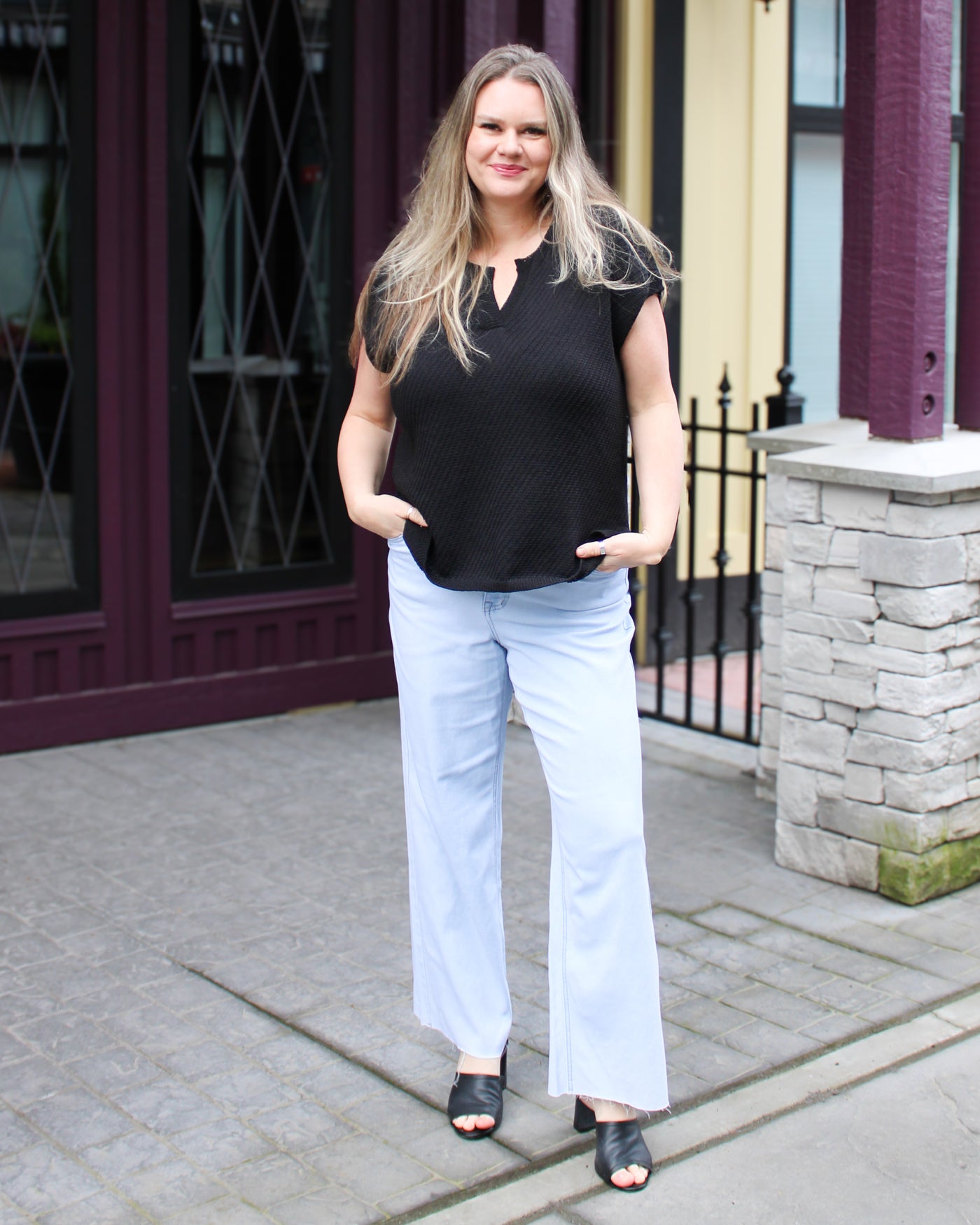 Brooke Limitless Stretch Wide Leg Jeans