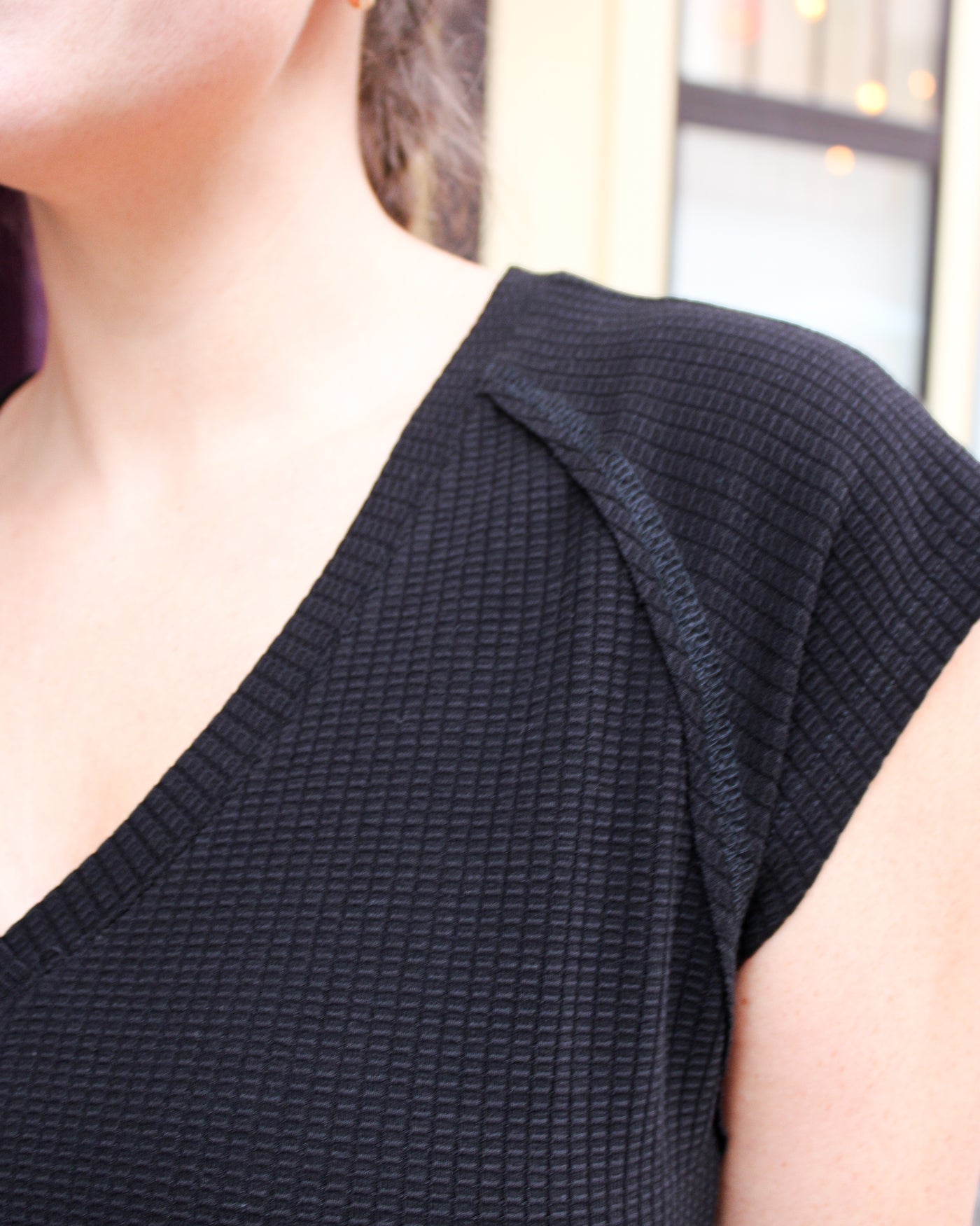 V-Neck Short Sleeve Dress