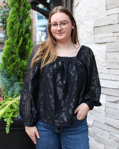 Lined Square Neck Blouse