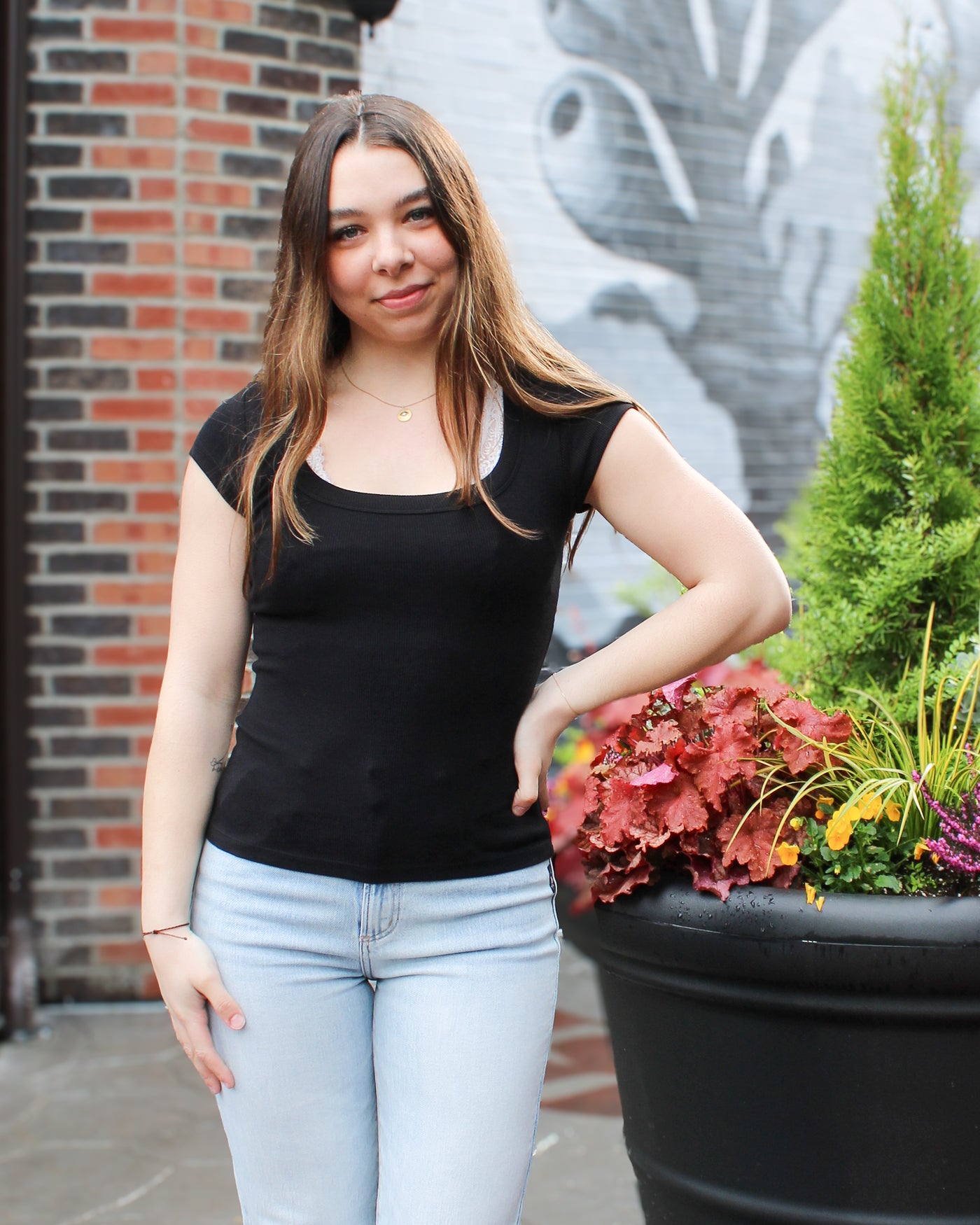 Scootie Scoop Neck Tee