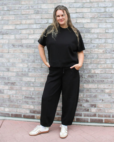 Jan Soft Knit Barrel Jogger