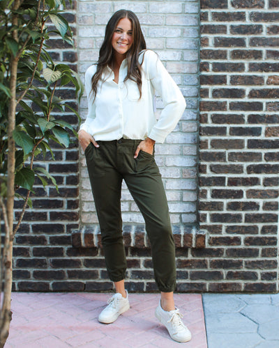 Button Up Tunic Blouse