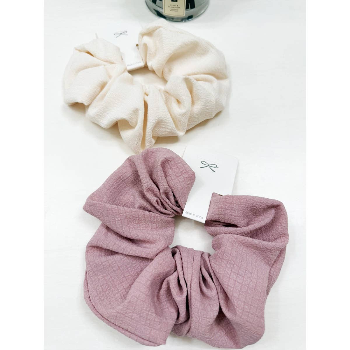 Soft Tone Textured Scrunchie