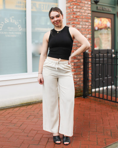 Merry Linen Drawstring Pants