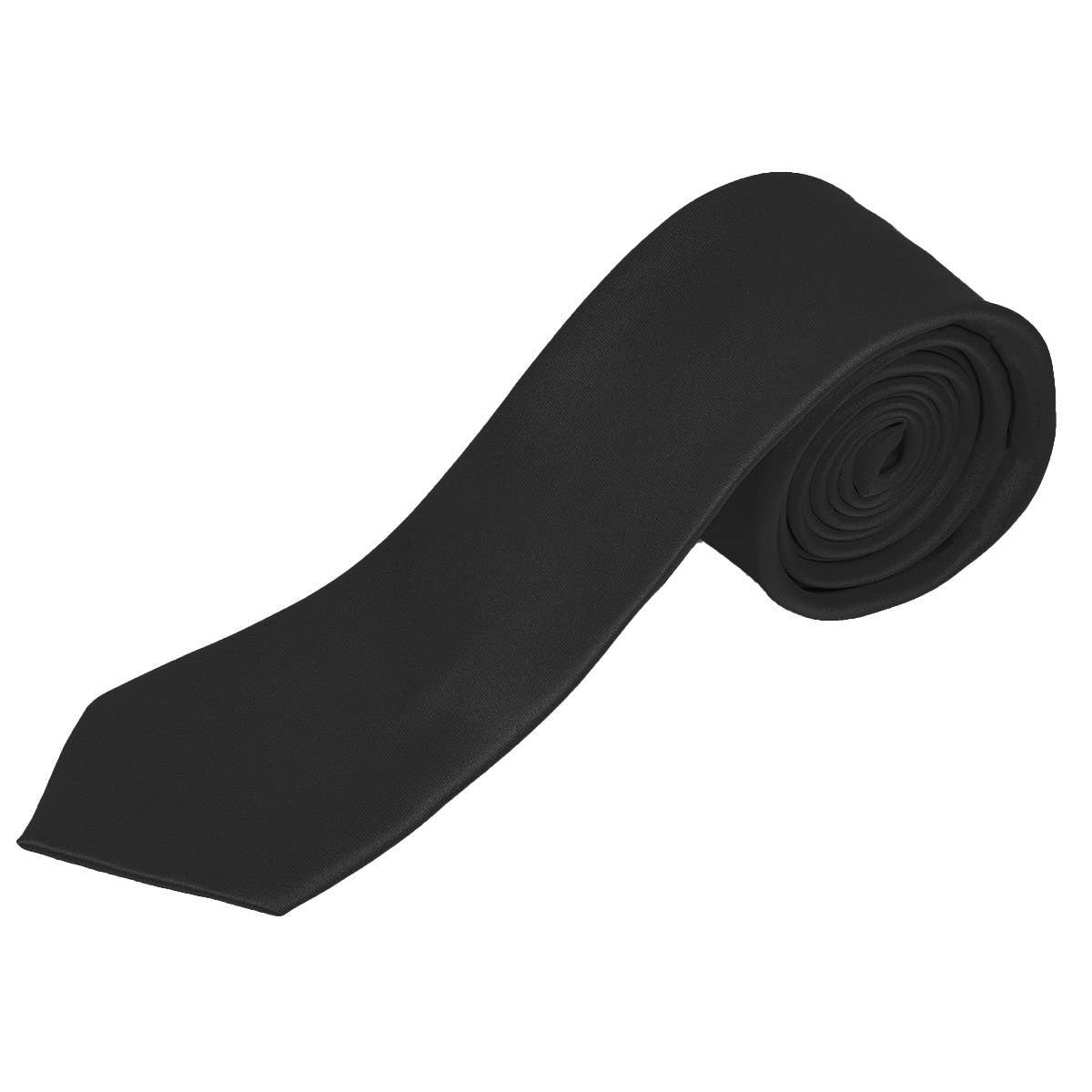 Poly Satin Slim Tie