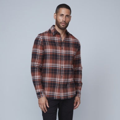 Plaid Button-Up Shirt