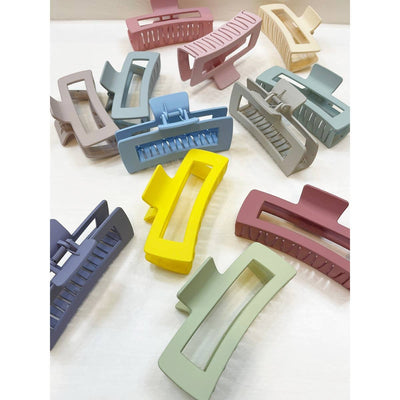 Matte Rectangle Jumbo Hair Claw