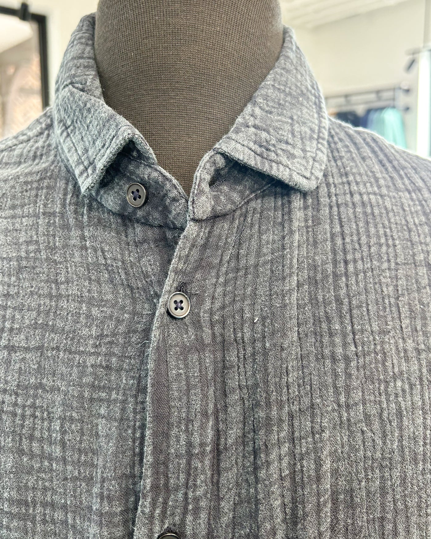 Men’s Cotton Gauze Button Up Shirt