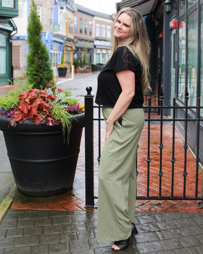 Teddy Ruched Waistband Pants