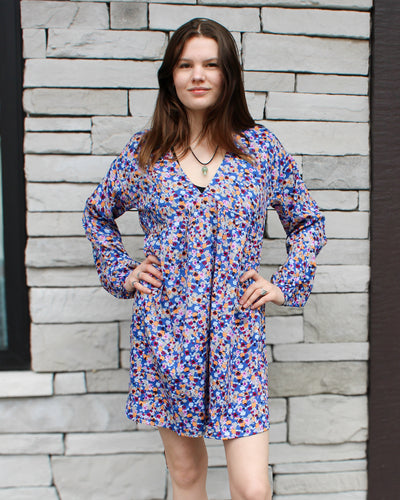 Rue V-neck floral dress