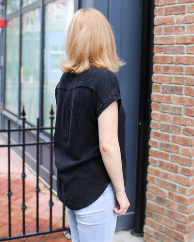 Cap Sleeve Soft Blouse