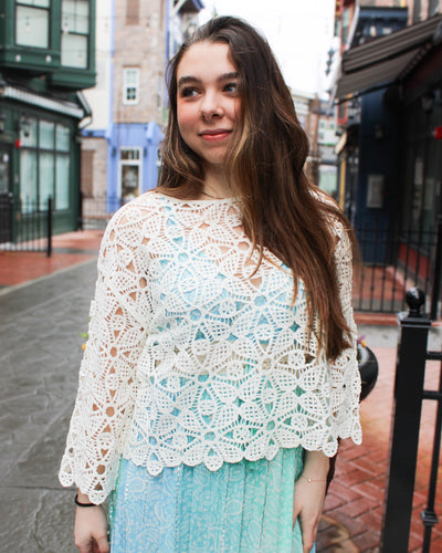 Crochet Boat Neck Top
