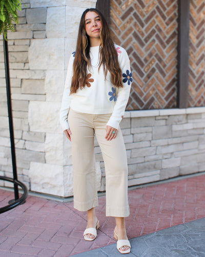 Boucle Flower Super Plush Sweater