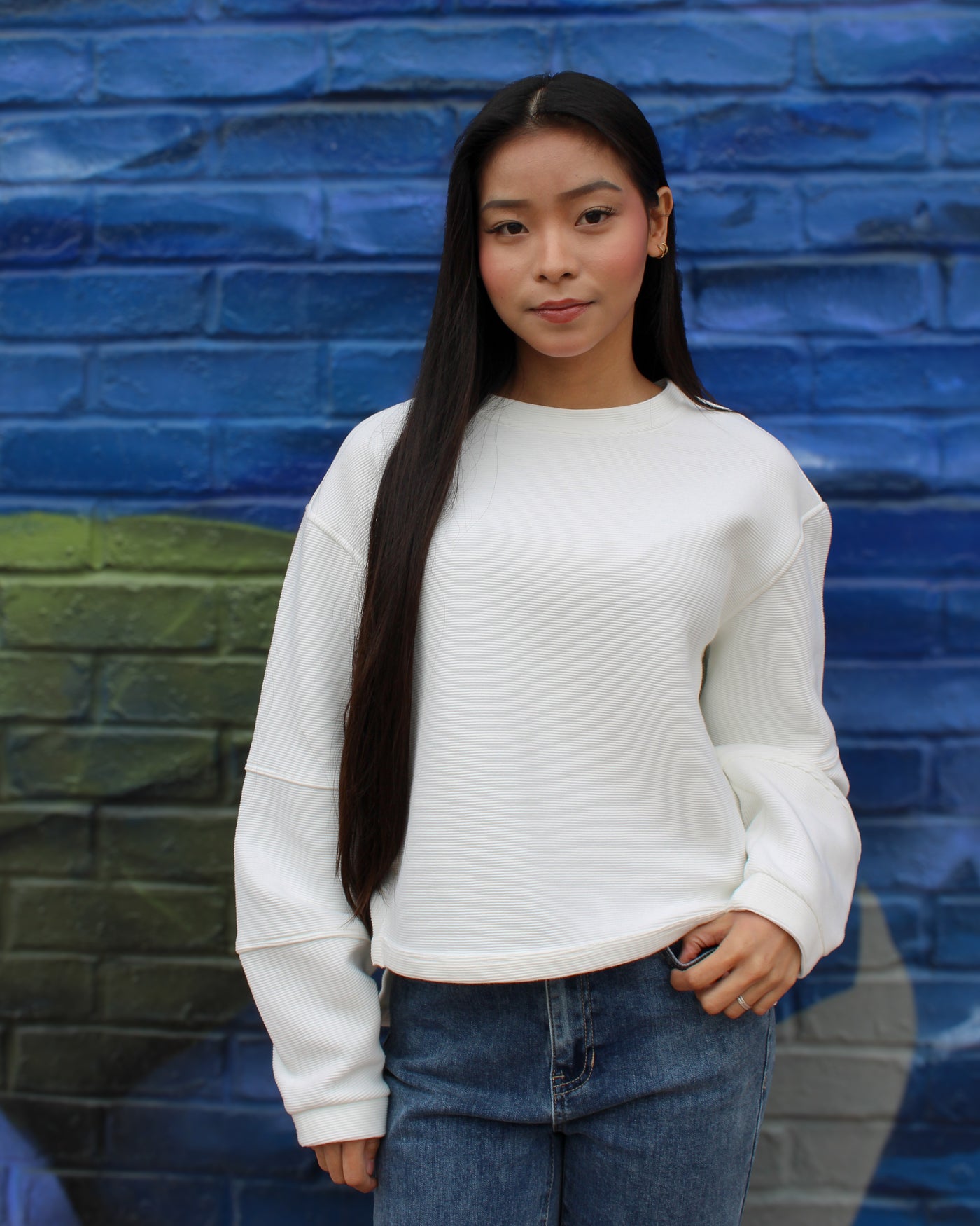 Lucina Ottoman Hi-Lo Sweater