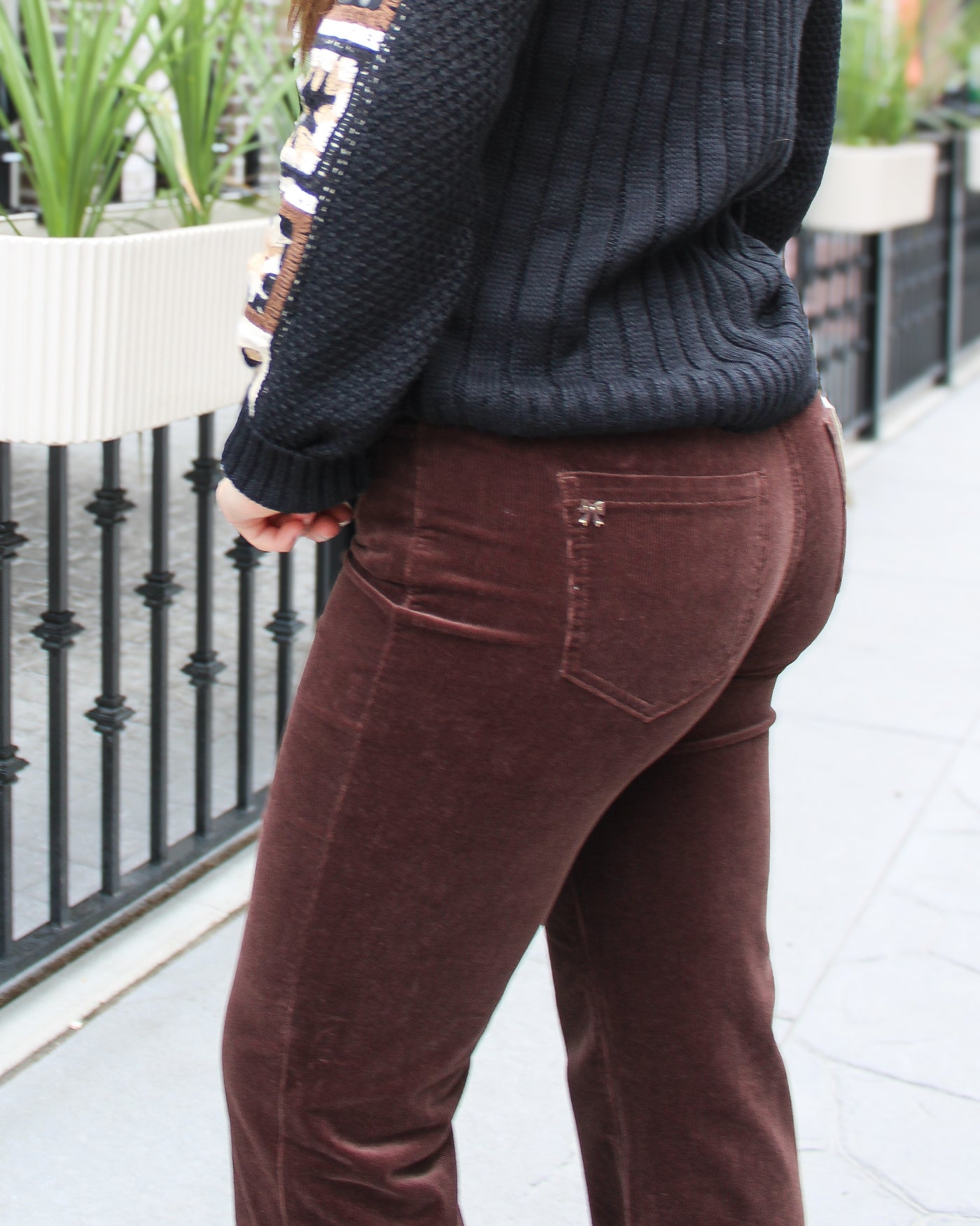 Corduroy Straight Leg Pant