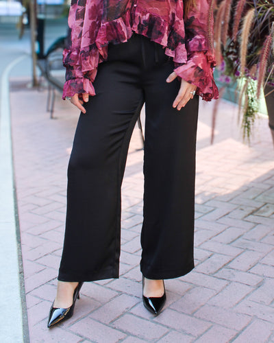 Merry Satin Drawstring Pant