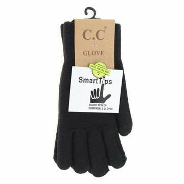 Ribbed Soft Yarn Smart Tip Gloves