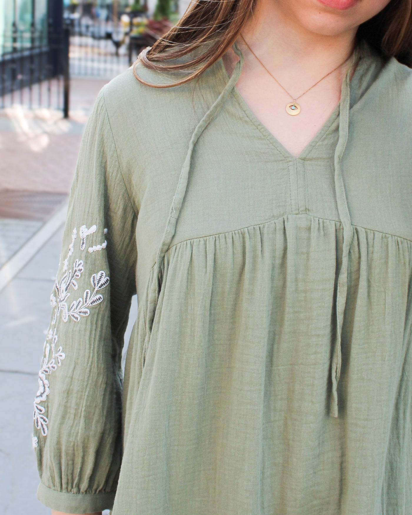 Rua Embroidered Dress