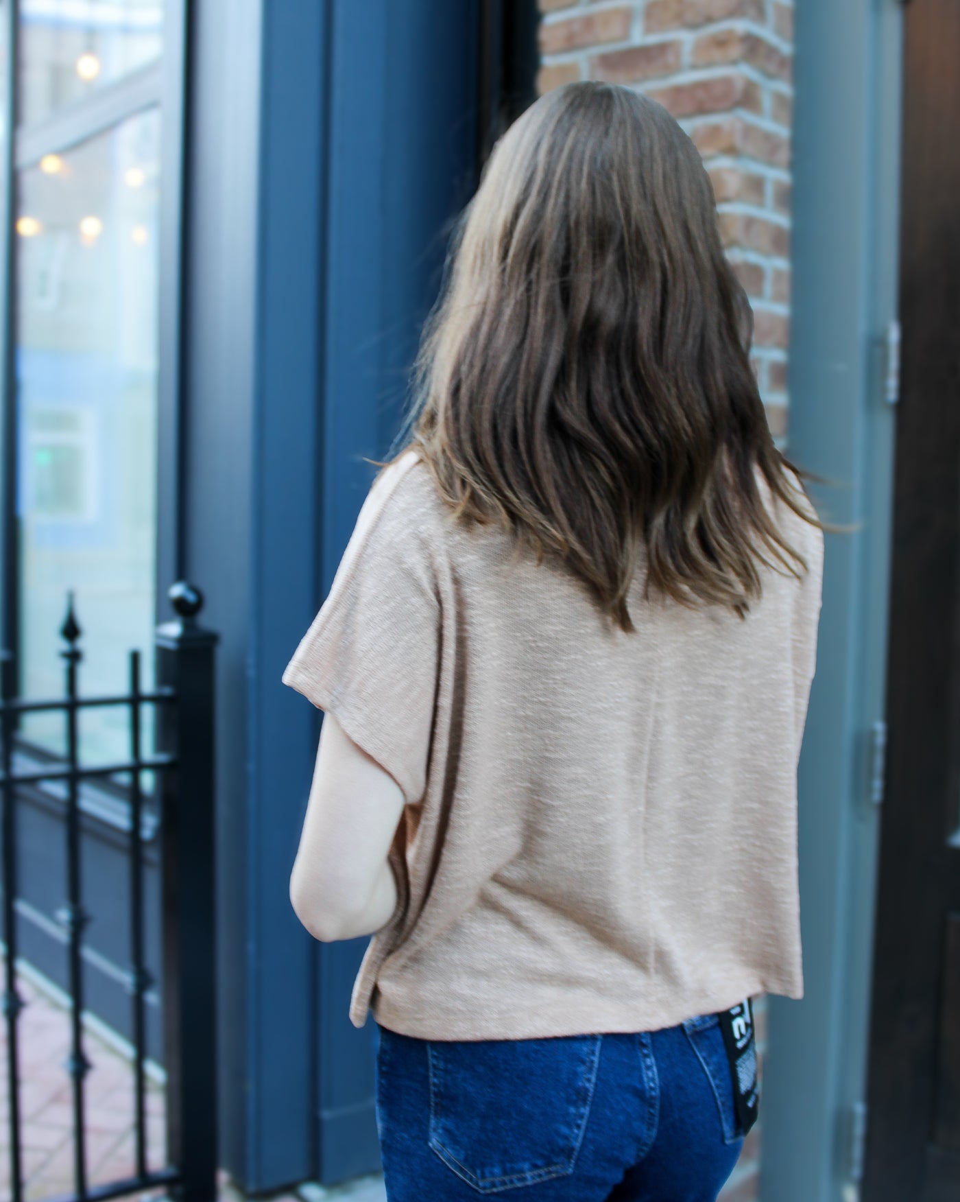 Kaia Cropped Slub Tee