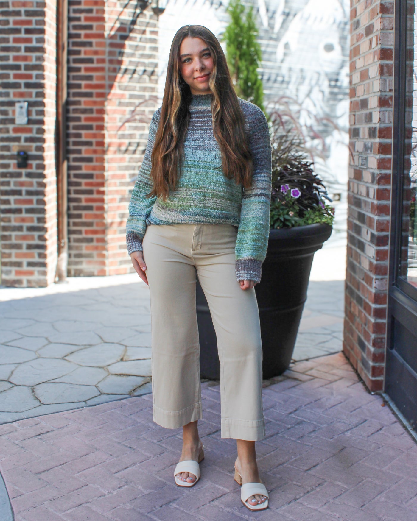 Aquahaze Mockneck Sweater