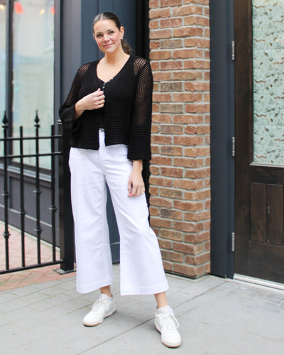 Cropped Patch Pocket Pant