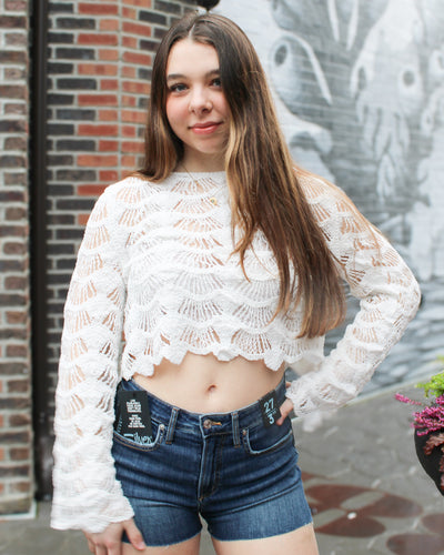 Maura Crochet Pullover