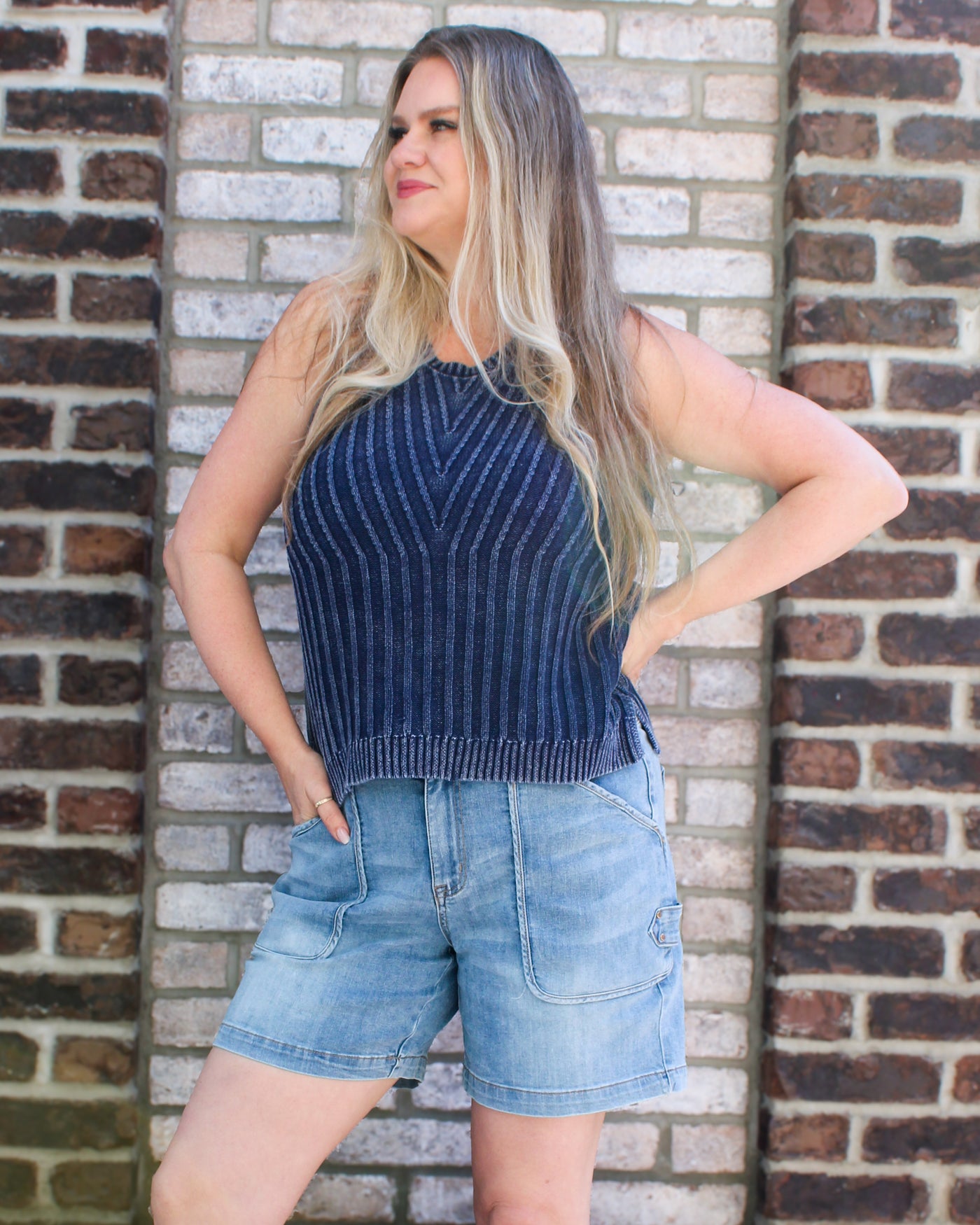 Halter Knit Sweater Tank