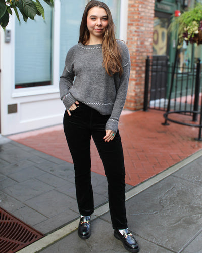 Contrast Stitch Sweater