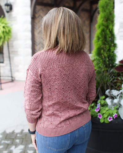 Cold Dye Pointelle Sweater