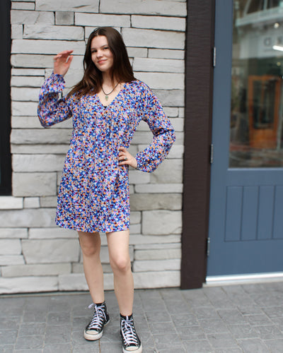 Rue V-neck floral dress